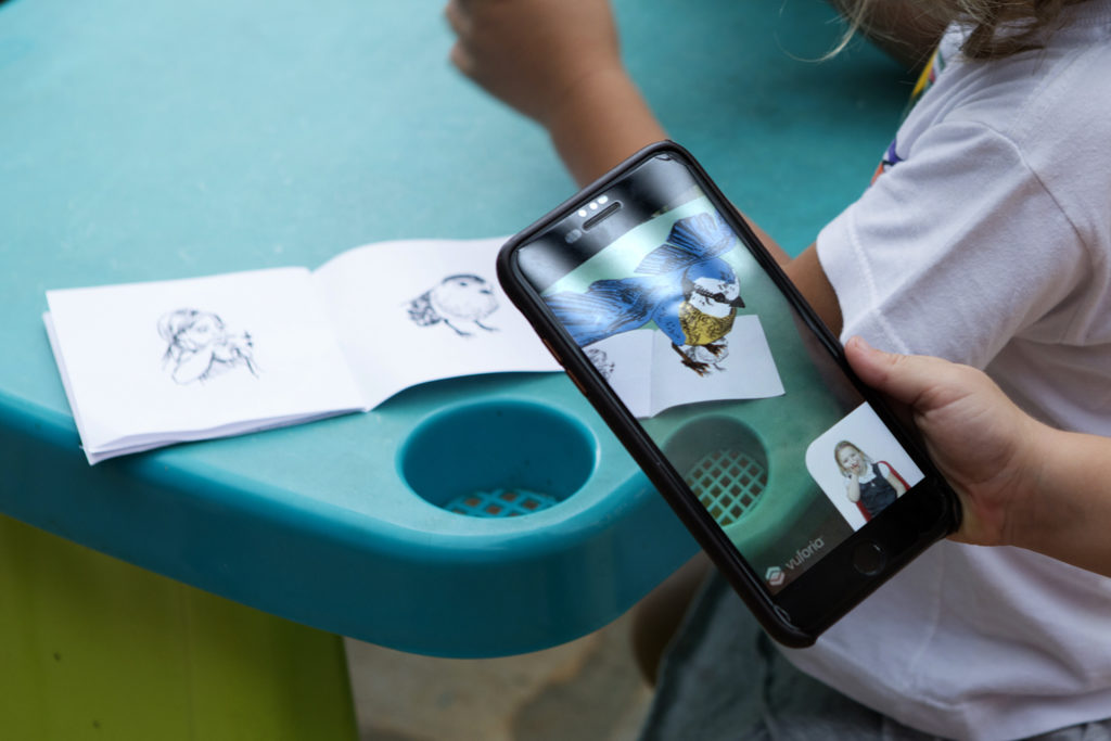 Children testing a prototype of Where Is The Bird (Photo credit: Joana Franca)