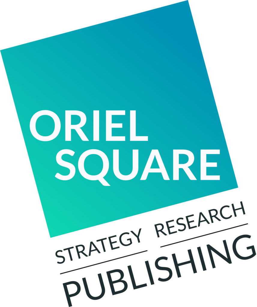 Oriel Square logo, saying 'Oriel Square, Strategy Research Publishing'